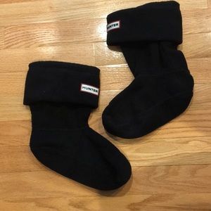 Hunter black boot socks